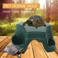 thumbnail image 3 of Walbest 1 Pack Turtle Platform, Reptile Shelter with Feeder Trough Pet Climbing Toys Lizard Hideout Platform for Bearded Dragon Tortoise, 3 of 7