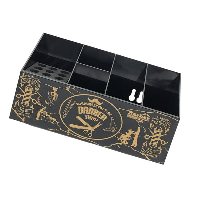 Estuche de Barbero Salvador Organizador de 5 Compartimentos Negro