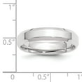thumbnail image 2 of Primal Gold 14 Karat White Gold 5mm Bevel Edge Comfort Fit Band Size 6, 2 of 11