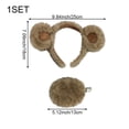 thumbnail image 3 of Hzzsbu Bear Ear Hairband With Matching Tail Set, Animal Themed Hair Accessory For Carnival Birthday Gathering, 3 of 7