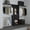 Black#1, variant on Chests Of Drawers, Armoire 70H", Double Door Cabinet, Two Drawers, Metal Handles, Rod, White, White Dressers,Particle Board Wooden Dressers, Furniture Bedroom Furniture Dressers, Chests & Wardrobes