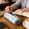 thumbnail image 6 of JOGZMZ Pencil Pouch with Cute Embroidery, Durable Polyester Pen Case for Stationery Organization, Lightweight Desktop Organizer, 6 of 6