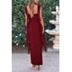 thumbnail image 2 of Vestido PRETTYGARDEN Verano 2025 Sin Mangas Vino Tinto M, 2 of 8