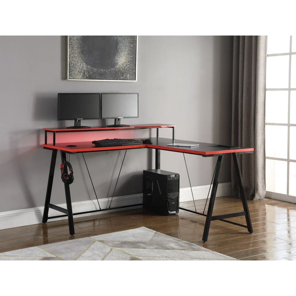 ZLine Series 1.5 Performance LightUp L Shape Gaming Desk Walmart
