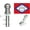 Arkansas Spinner Flagpole Set, variant on Wisconsin Flag and Tangle Free Spinner Flagpole Set, Choose From all 50 State 3'x5' Flags with a Residential or Commercial Flag Pole, Includes State Flag, Spinner Pole and Bracket