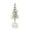 A, variant on Shoreew Mini Christmas Tree Artificial Bottle Brush Tree with Wooden Base Small Snow Frost Flocked Pine Tree for Winter Tabletop Home Decor