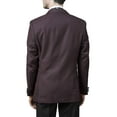 thumbnail image 5 of Caravelli Men's Slim Fit T62512U3-Piece Notch Lapel Formal Tuxedo Suit Set -Wine - 46 Regular, 5 of 6