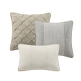 thumbnail image 6 of Modern 7Piece Cotton Blend Bedding Set Gray King Hypoallergenic Comfort, 6 of 11