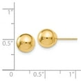 thumbnail image 2 of 14K Polished 8mm Ball Post Earrings, 2 of 2