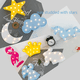 thumbnail image 4 of Lámpara de mesa decorativa con forma de nube, piña, cactus y flamenco con luz LED de viento, 4 of 5