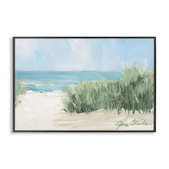 Stupell Industries Soothing Beach Day Black Framed Giclee Art, design by Jane Slivka