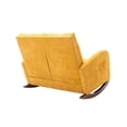 thumbnail image 6 of Bellemave Fashion Double Rocking Sofa with High Backrest and Pocket, Rocker Chair with Spacious Wing-back and Padded Seat for Living Room, Bedroom, Nursery(Mustard), 6 of 8