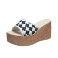 thumbnail image 1 of Amzcrzy Zapatos de mujer,Zapatos de mujer,Zapatillas de mujer, Sandalias de playa transpirables y sin cordones con suela gruesa y tacón bajo para mujer Sandalias Mujer Zapatillas De Casa, 1 of 6