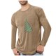 thumbnail image 2 of Amzcrzy - Sudadera Para Hombre, Deportiva, Fitness, Para El Hogar, Pijama Navideño Estampado, Camiseta De Manga Larga, Cuello Redondo, Color Caqui, L, 2 of 4