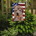 thumbnail image 2 of Norfolk Terrier with American Flag USA Garden Flag, 2 of 3