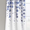thumbnail image 2 of Alishomtll Modern Blue Flowers Light Filtering Window Curtains, 52 x 63 in (2 Panels), 2 of 7