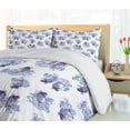 thumbnail image 5 of Ambesonne Animal Duvet Cover Sets, Japanese Style Carp, 2-King, Dark Blue, 5 of 7