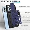 thumbnail image 3 of Samsung A23 Case, Galaxy A23 5G/4G Case with HD Screen Protector, Heavy Duty Shockproof Protective Case with Magnetic Car Mount Ring Stand [Military Grade] Protective Case, Blue, 3 of 14