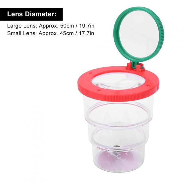 HURRISE Boîte Grossissante pour Insectes, Boîte Grossissante Hexapode, 10 Pcs Visionneuse Hexagonale Observation des Insectes Outil Scolaire Scientifique Jouets pour Enfants