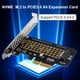 thumbnail image 1 of Tarjeta De Expansion Tarjeta De Expansion Tarjetas adaptadoras M.2 NVME a PCI-E X4 de velocidad máxima de 32 Gbps con deflector Hign (A), 1 of 6