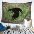 thumbnail image 4 of YFYANG Mysterious Black Bird Tapestry, Bedroom Dormitory Living Room Decoration Tapestrys Wall Hanging , 80 x 60 in, 4 of 8