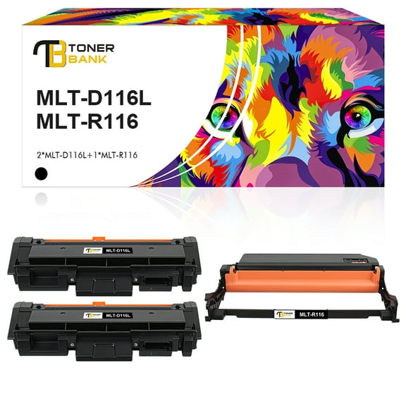 Toner Bank Compatible Toner Drum Unit Set for Samsung MLT-D116L 116L M2625D M2825DW M2675FN M2875FW M2875FD M2825DW (3-Pack, 2 x Toner   1 x Drum)