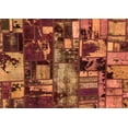 thumbnail image 1 of Ahgly Company Indoor Rectangle Patchwork Orange Transitional Area Rugs, 7' x 9', 1 of 4