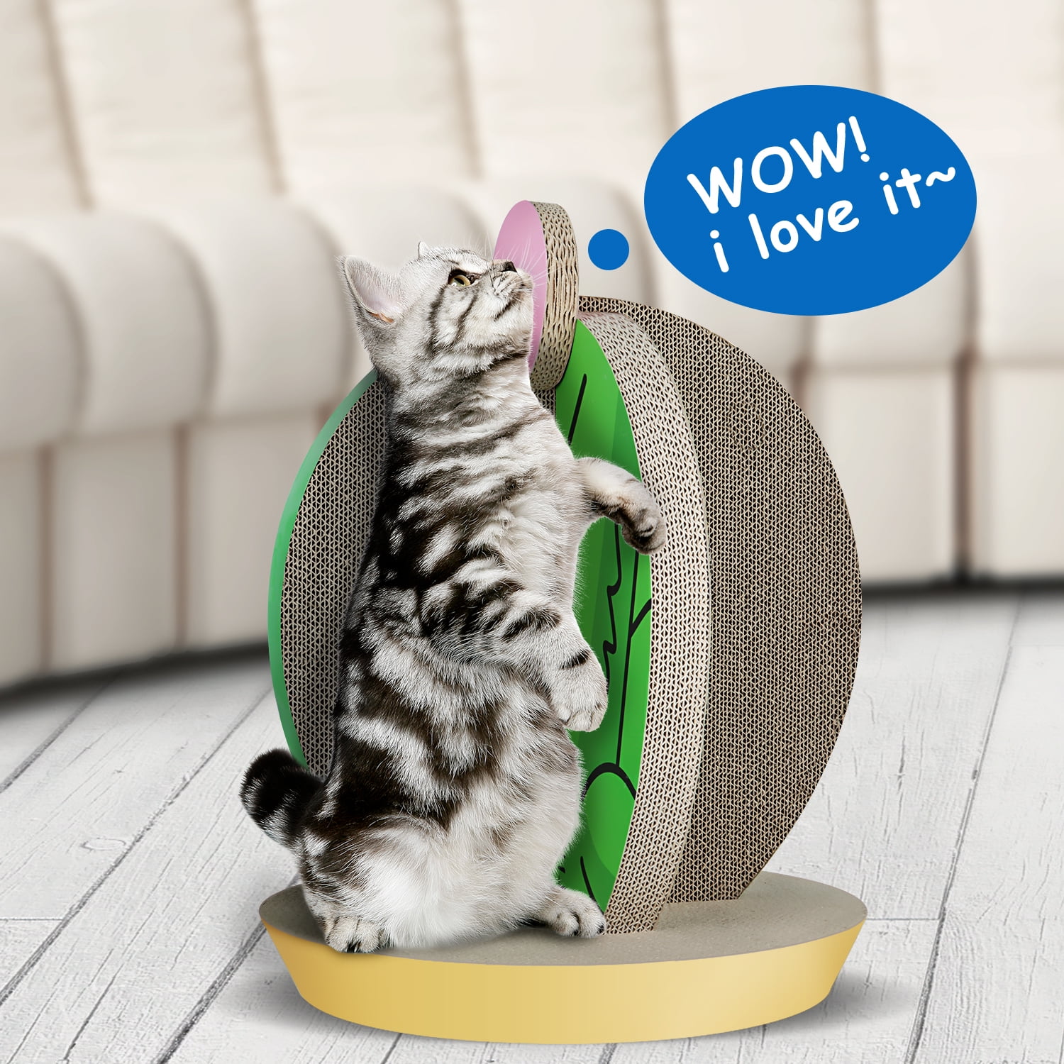 Pefilos 19" Cat Scratching Post Cactus, Cat Bed Scratchers for Indoor Cats, Cat Shelter Scratcher Apartment for Kittens, Green Pefilos 19" Cat Scratching Post Cactus, Cat Bed Scratchers for Indoor Cats, Cat Shelter Scratcher Apartment for Kittens, Green