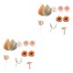 thumbnail image 1 of Decoraciones para tartas Billuyoard bohemias vintage juego de 9, 1 of 6