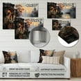 thumbnail image 4 of Designart "Journey Muted Canal Mystical" Canals Metal Art Living Room, 4 of 5
