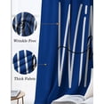 thumbnail image 6 of Winter Navy Blue Blackout Curtains 96 Inch Length 2 Panels Set, Christmas Xmas Modern Minimalist Words Art Full Shading Curtains for Windows, Blackout Curtains for Bedroom Living Room 52"x96", 6 of 8