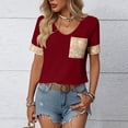 thumbnail image 2 of Women's Short Sleeve Round Neck Pullover T-Shirt Tops Blouses, Printed Casual Loose Fit Tee, Soft Breathable for Daily Wear Vacation Streetwear Fashion Essential Gift for Women, 2 of 9