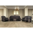 thumbnail image 2 of New Classic Furniture Willow 3-Piece Wood & Fabric Living Room Set in Brown, 2 of 9