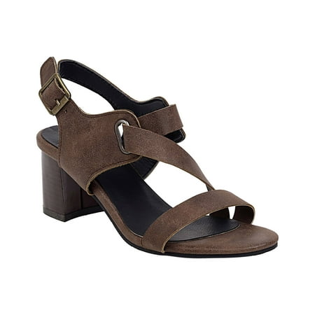 

Women S Sandals Fashion Artificial Leather High Heels Ladies Summer Sandals