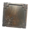 thumbnail image 1 of Mano Tallada Ebony Coaster Holder Tea Ceremony Accesorio Orquídea, 1 of 9