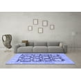 thumbnail image 3 of Ahgly Company Machine Washable Indoor Rectangle Abstract Blue Modern Area Rugs, 8' x 12', 3 of 4