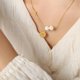 thumbnail image 3 of Joyería colgante del collar de la gota de concha del alto brillo, joyería colgante del collar de la moda para las mujeres, 3 of 5