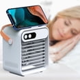 thumbnail image 3 of Mini ventilador de pulverización de agua de escritorio Humidificador de aire acondicionado doméstico USB (blanco) Likrtyny Para estrenar, 3 of 6
