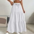 thumbnail image 2 of Horkkom Maxi Skirts for Women High Waist Solid Color Pleated Skirts Summer Causal A Line Skirt XL, 2 of 7
