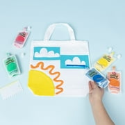 Puffy Foam Paint 8 Pieces Kit with 5 Rainbow Paints and 3 Texture Tools, Mulit-Color