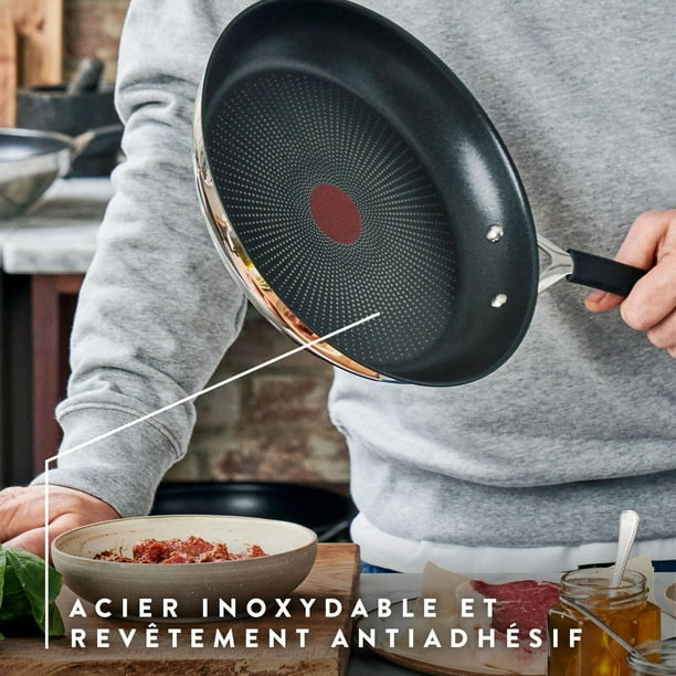 Tefal Jamie Oliver Quick & Easy Stainless Steel Fry Pan 24cm