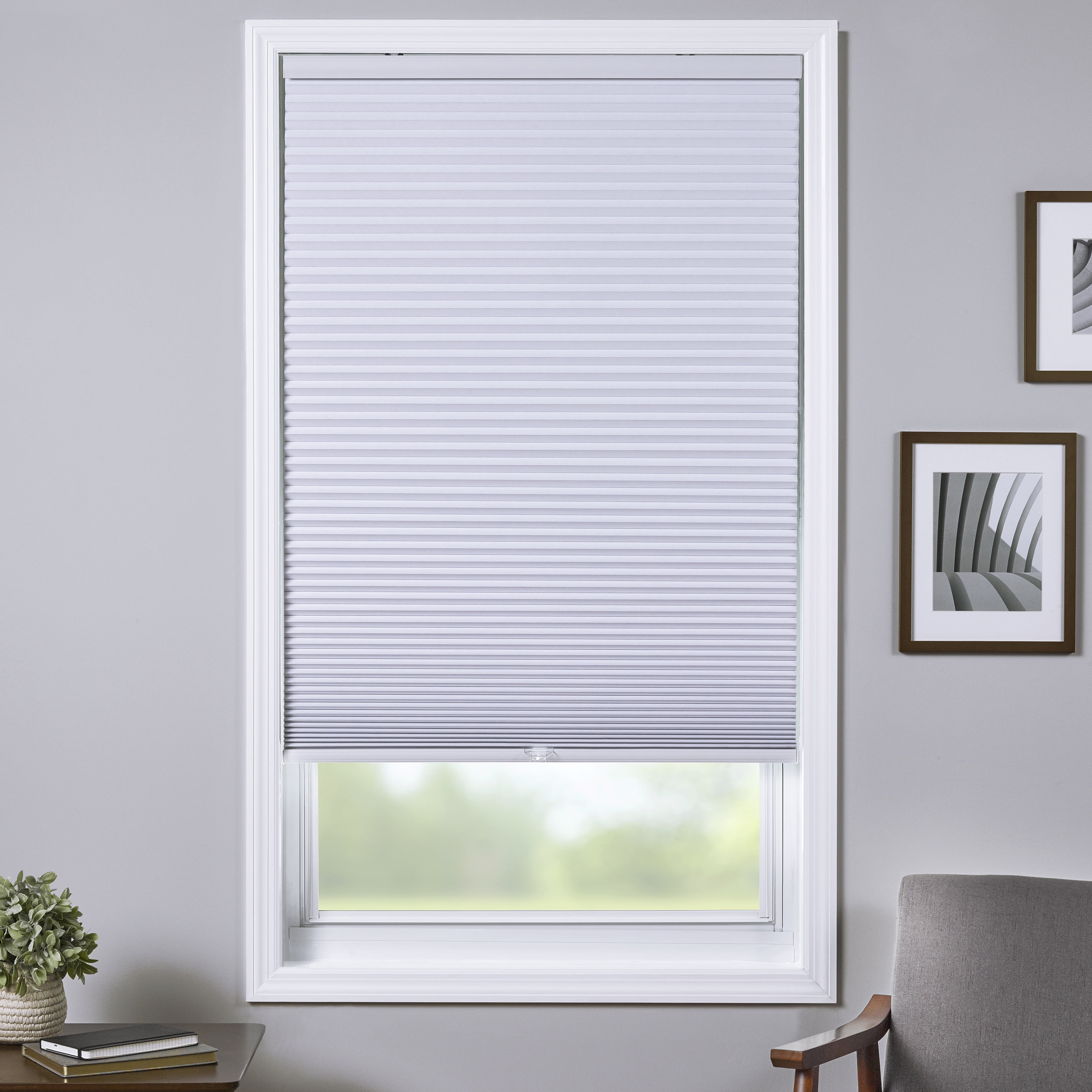 Coverscaped Cellular Shade, Room Darkening White, 52.75 x 62
