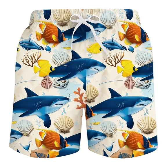 CAIVO Boys Swim Trunks With High Waist Comfortable Beach Shorts Colorful For Swimming And Surf Trendy Swimwear Bottoms Board Shorts Colorful
