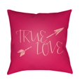 thumbnail image 2 of Surya True Love 20" x 20" Medium Square Throw Pillow HEART025-2020, 2 of 2