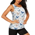 thumbnail image 2 of Sigee Butterfly for Women's Workout Tank Top,Running Tank Tops,Sleeveless Gym Clothes, 2 of 8