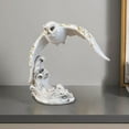 thumbnail image 6 of jicheng Owl Figurine Animal Sculpture Collectible Creative Decorative Statue Tabletop Ornament for Shelf Living Room Fireplace Office White Flying, 6 of 9