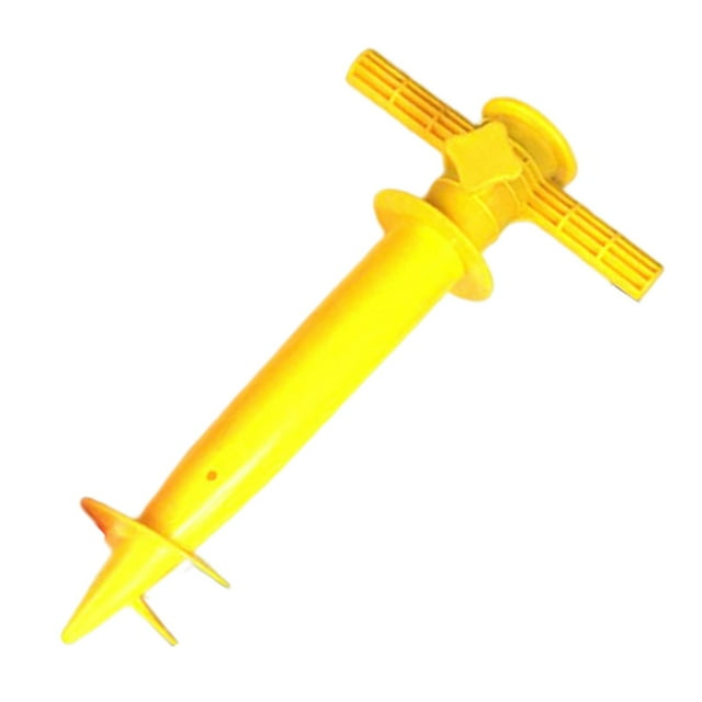 de pesca Soporte para sombrilla con punta Ancla Verano Práctico Inserto duradero Enchufe Soporte para sombrilla para Parque Césped Amarillo