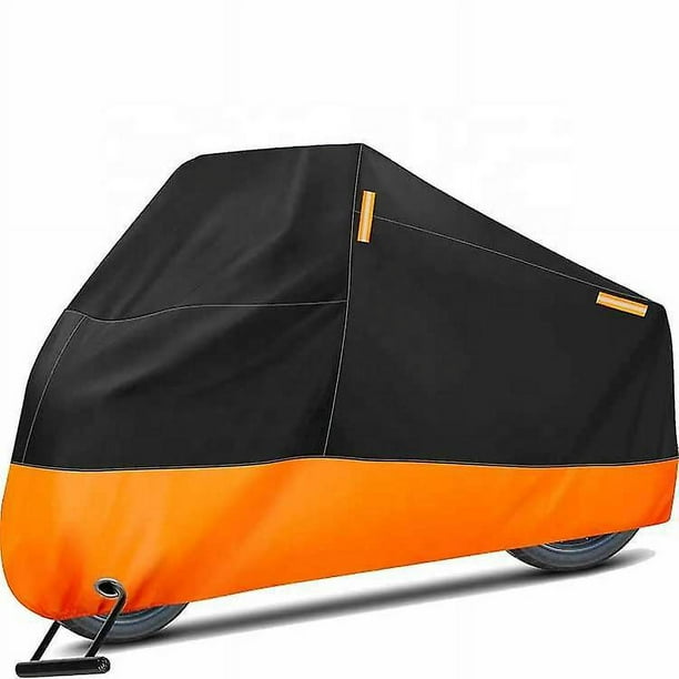 Cubierta para motocicletas Protección impermeable para exteriores para todas las estaciones Se adapta a bicicletas de paseo, helicópteros y cruceros Protege contra el polvo, los escombros, la lluvia