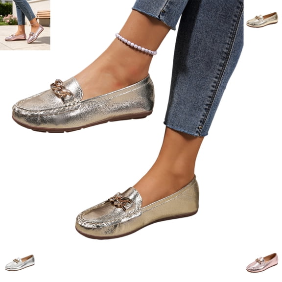YOUYEDIAN Loafers for Women Fashion Pointed Toe Comfy Versatile Slip On Flats Retro Casual Outdoor Walking Dress Shoes