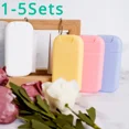 thumbnail image 2 of 1-5Sets Portable Mini Refillable Fragrance Hand Sanitizer Alcohol Bottle with Spray Fragrance Pump Empty Cosmetic Container Tool, 2 of 7